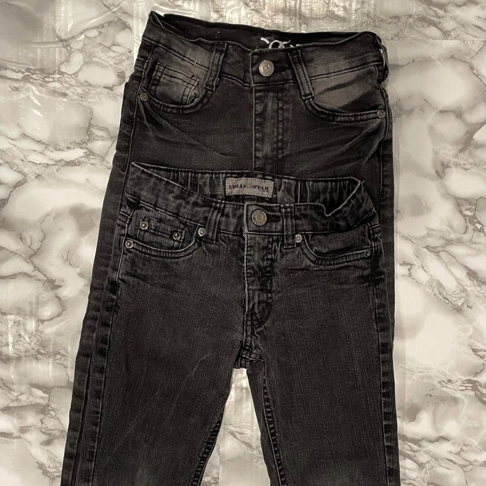 2 pairs of black jeans- size 5T
